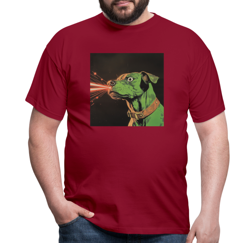 Strålhunden, T-shirt herr - tegelröd