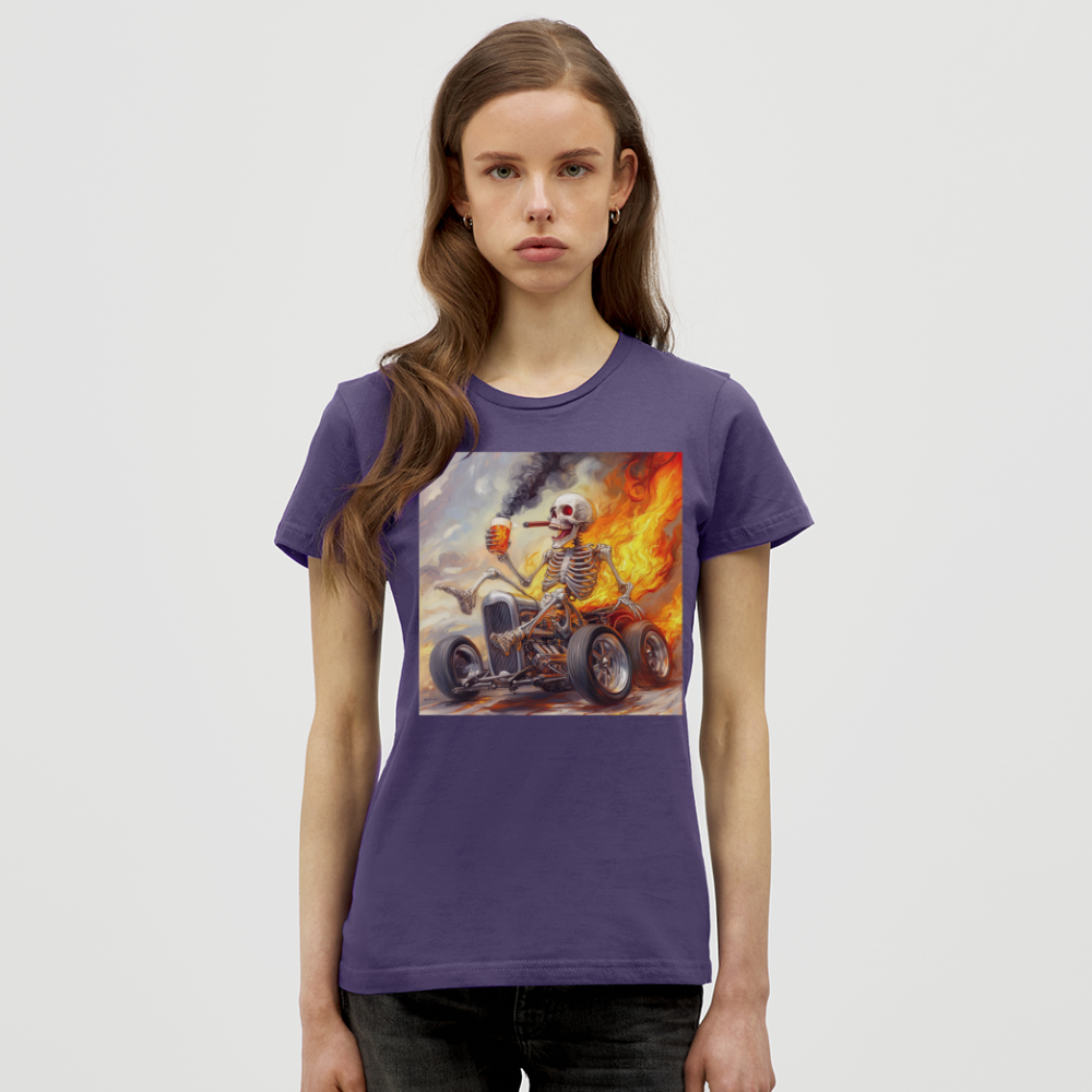 Knekta Krash, T-shirt dam - mörklila