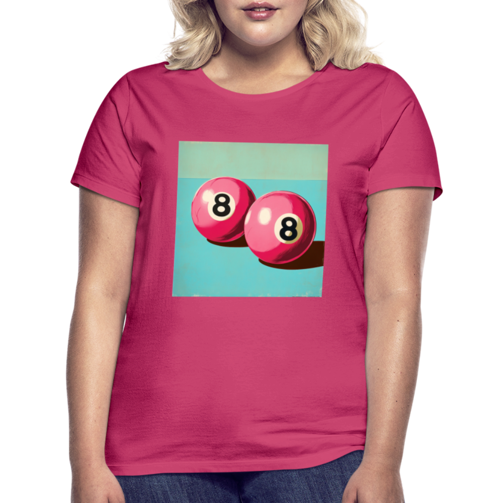 Rosa Rivaler, T-shirt dam - azalea