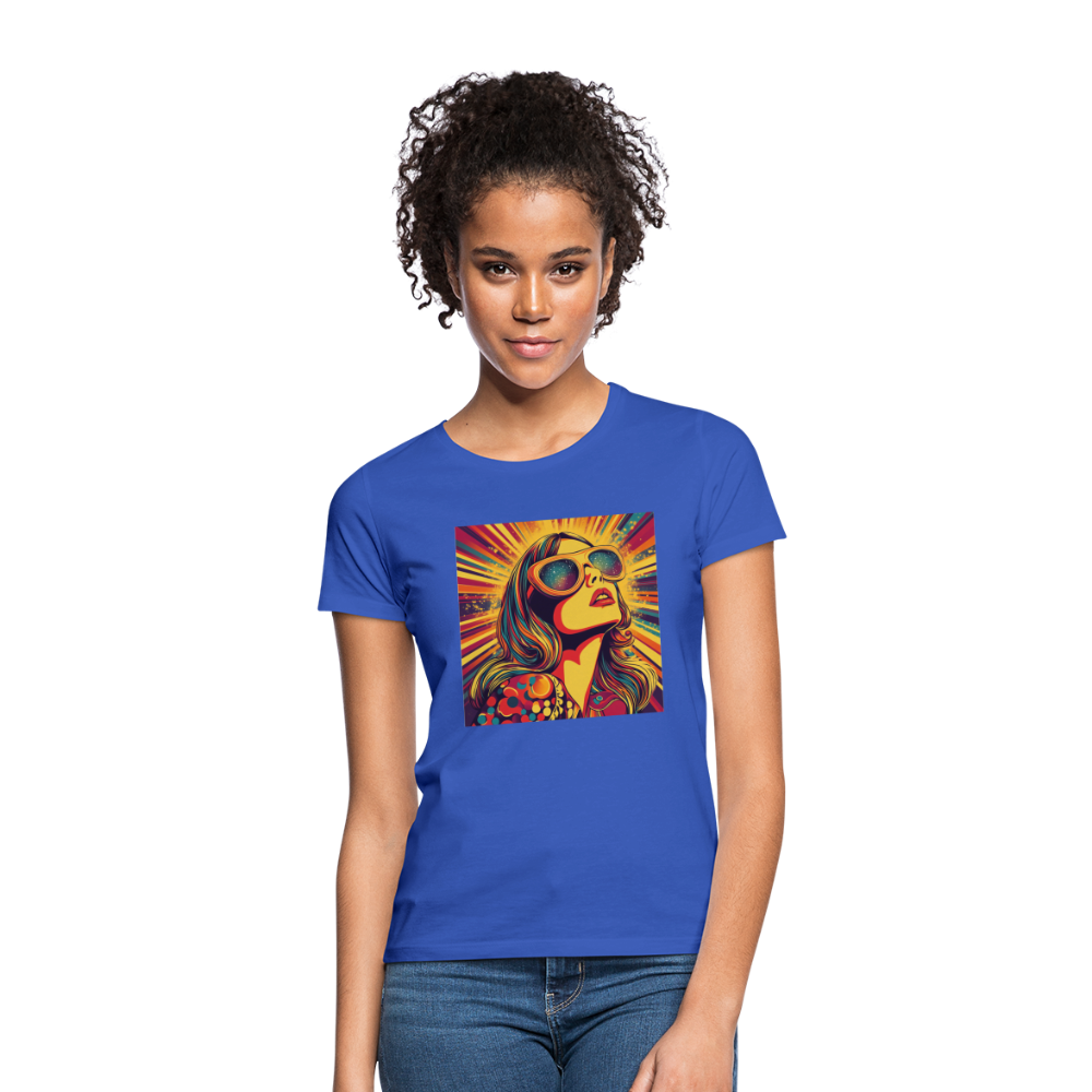 Disco Fever, T-shirt dam - royalblå