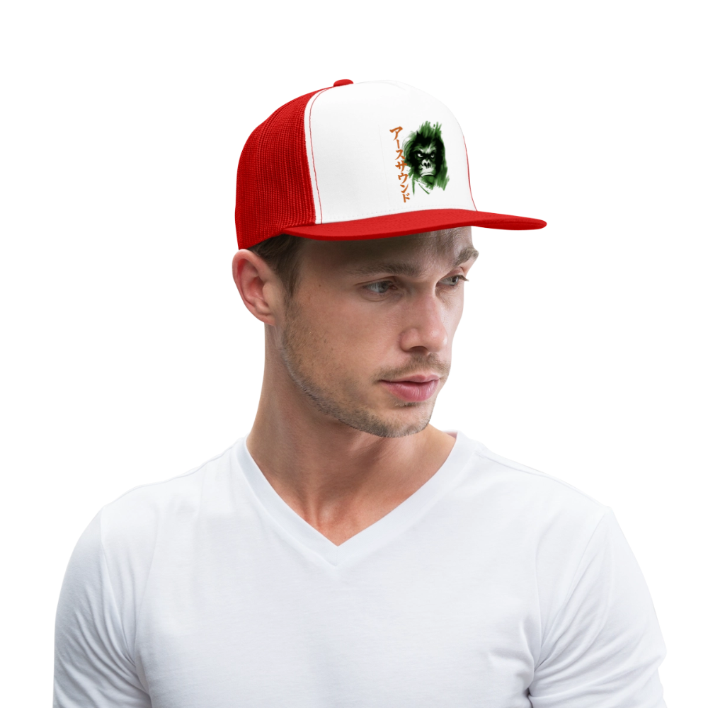 Earth Sound, Trucker Cap - vit/röd