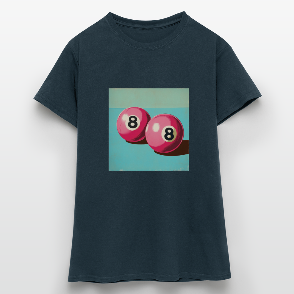 Rosa Rivaler, T-shirt dam - marinblå