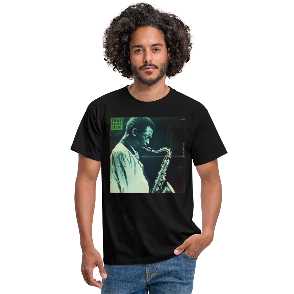 Gåtfull figur i jazzens underground, T-shirt herr - svart