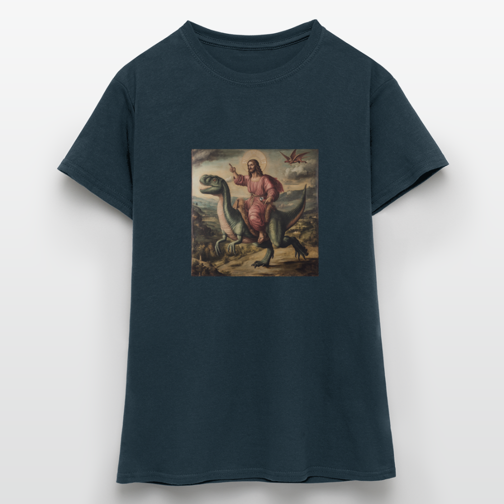 Ritten genom Tiden, T-shirt dam - marinblå