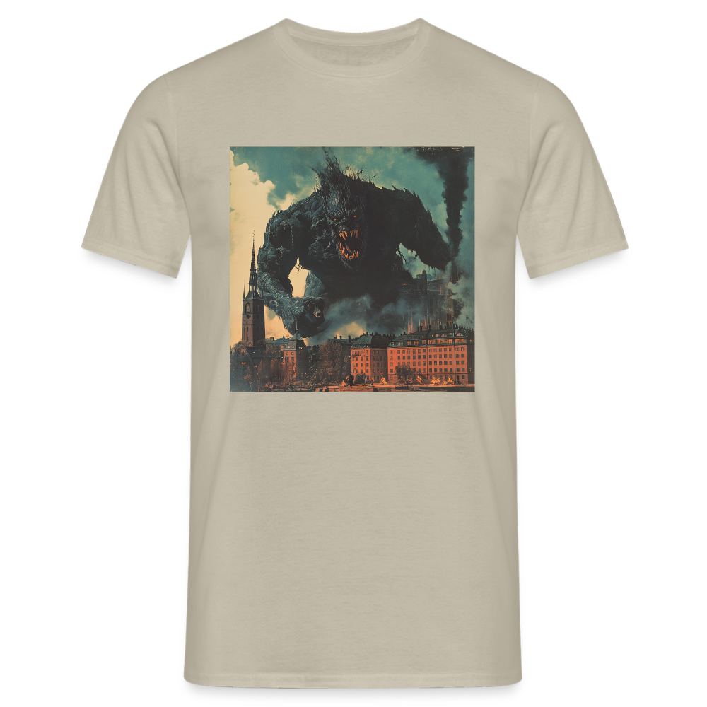 Helvetesstorm över Staden, T-shirt herr - sandbeige