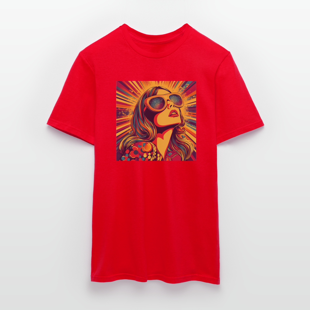 Disco Fever, T-shirt herr - röd