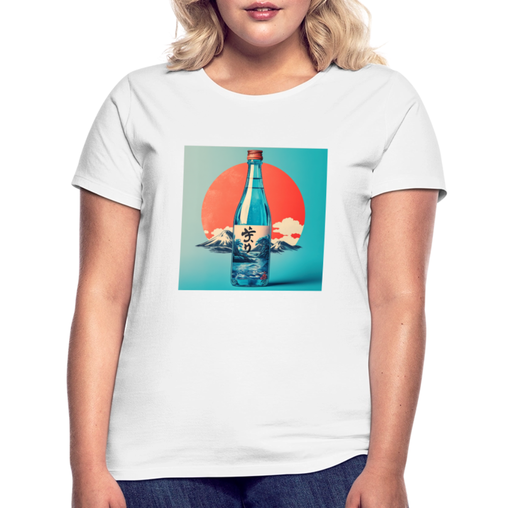 Stillhet i glas, T-shirt dam - vit