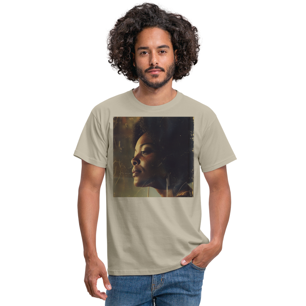 Echoes of Blue, T-shirt herr - sandbeige
