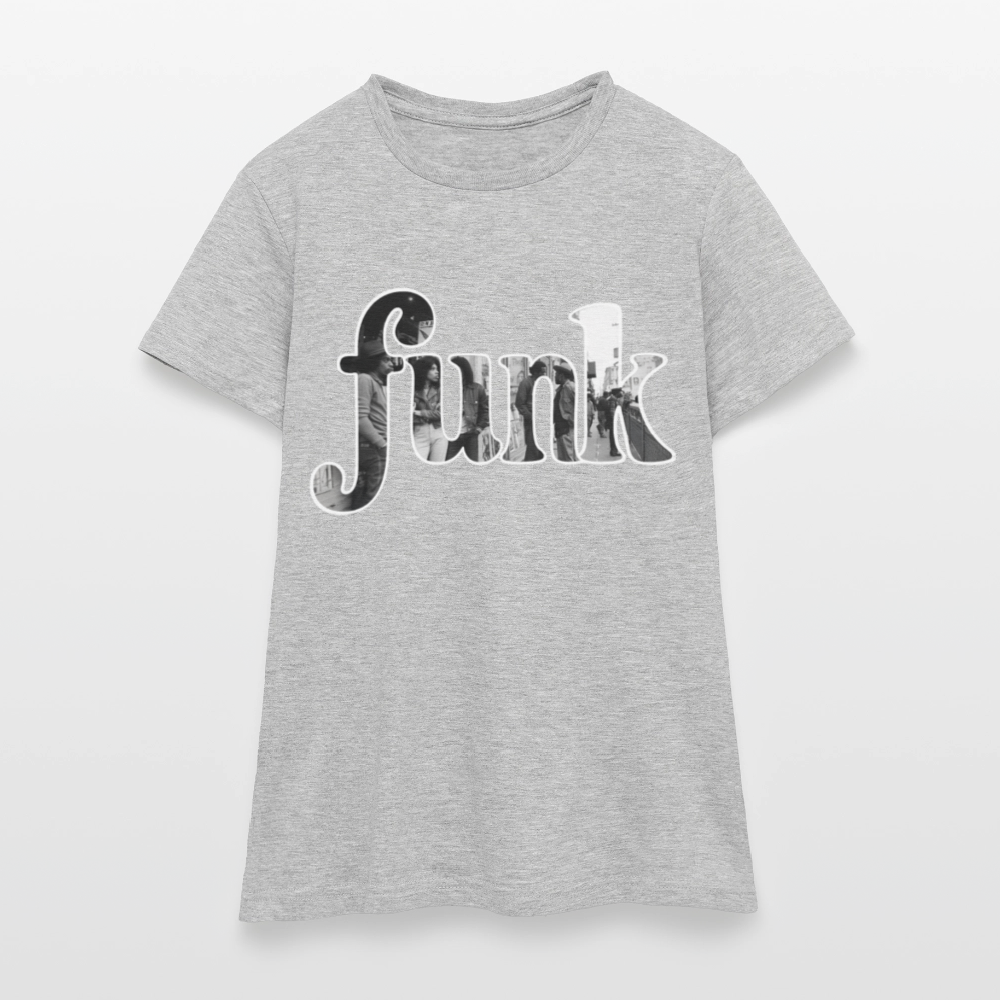 Funk Vibes, T-shirt dam - gråmelerad