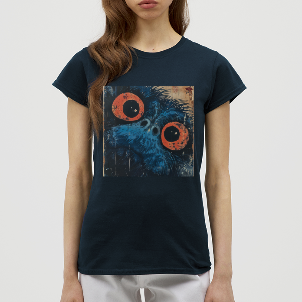 Den blå vännen, T-shirt dam - marinblå