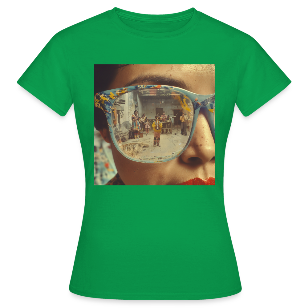 Reflektioner av Anderna, T-shirt dam - kellygrön