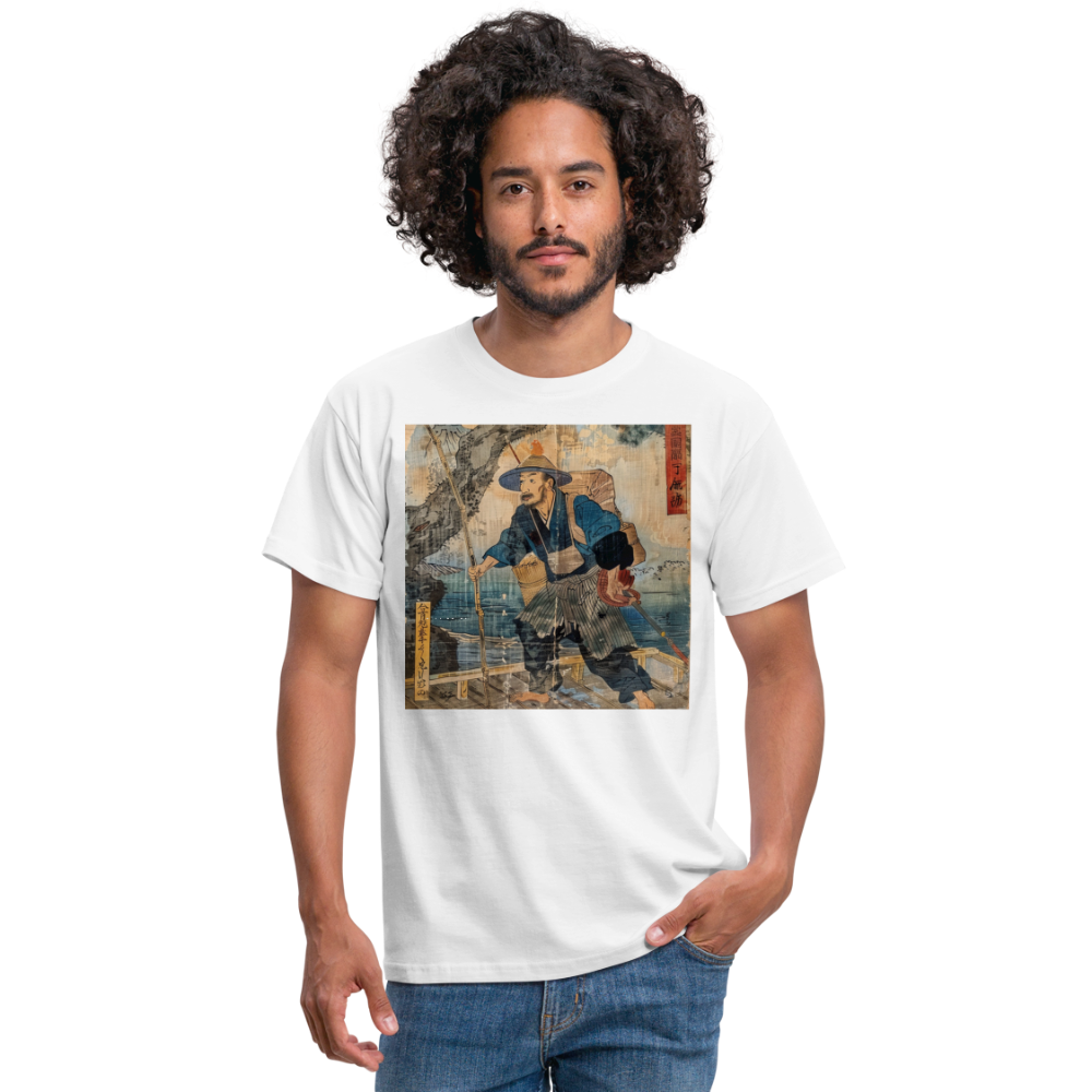Fiskaren som bytte karriär, T-shirt herr - vit