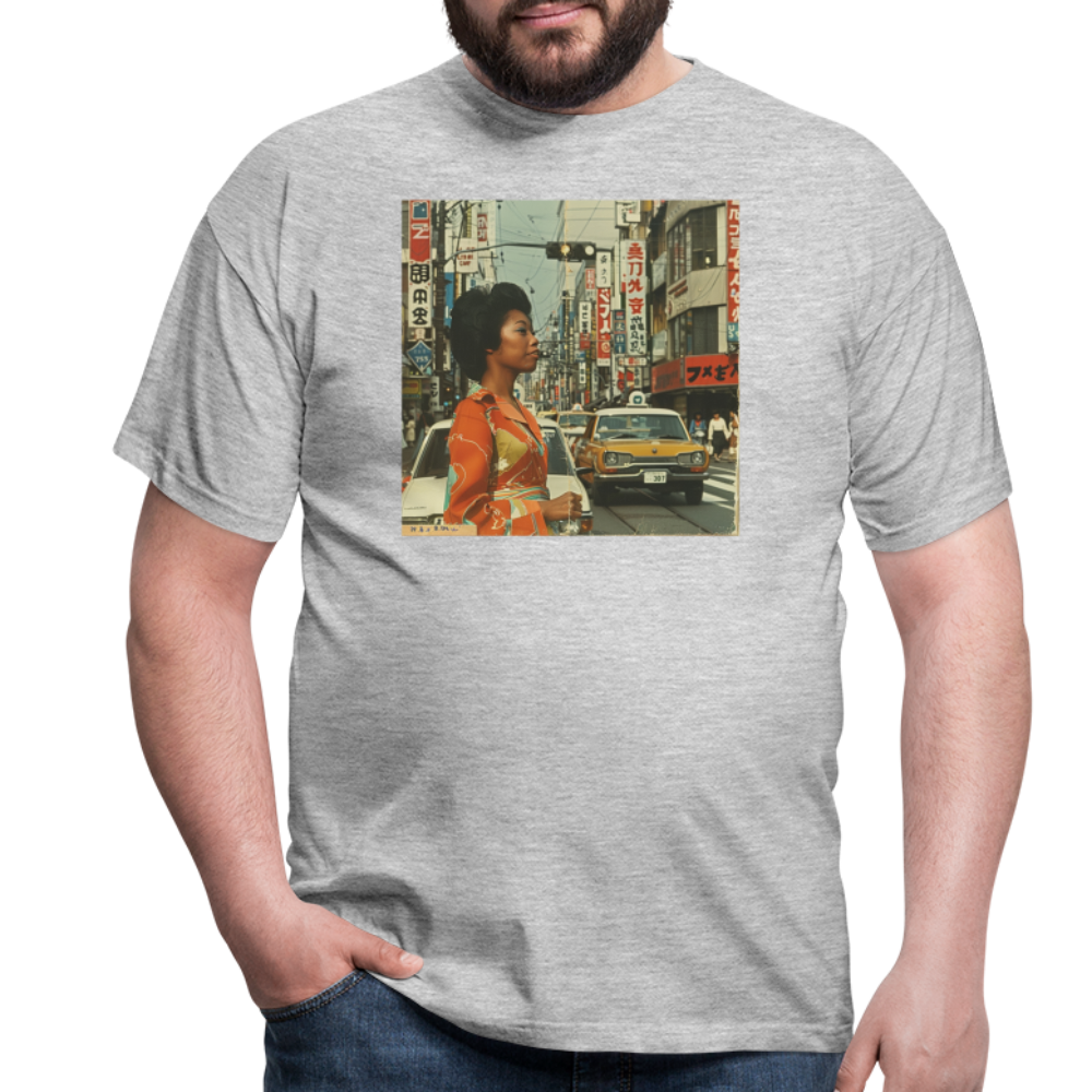 Yumi Sakamoto, T-shirt herr - gråmelerad