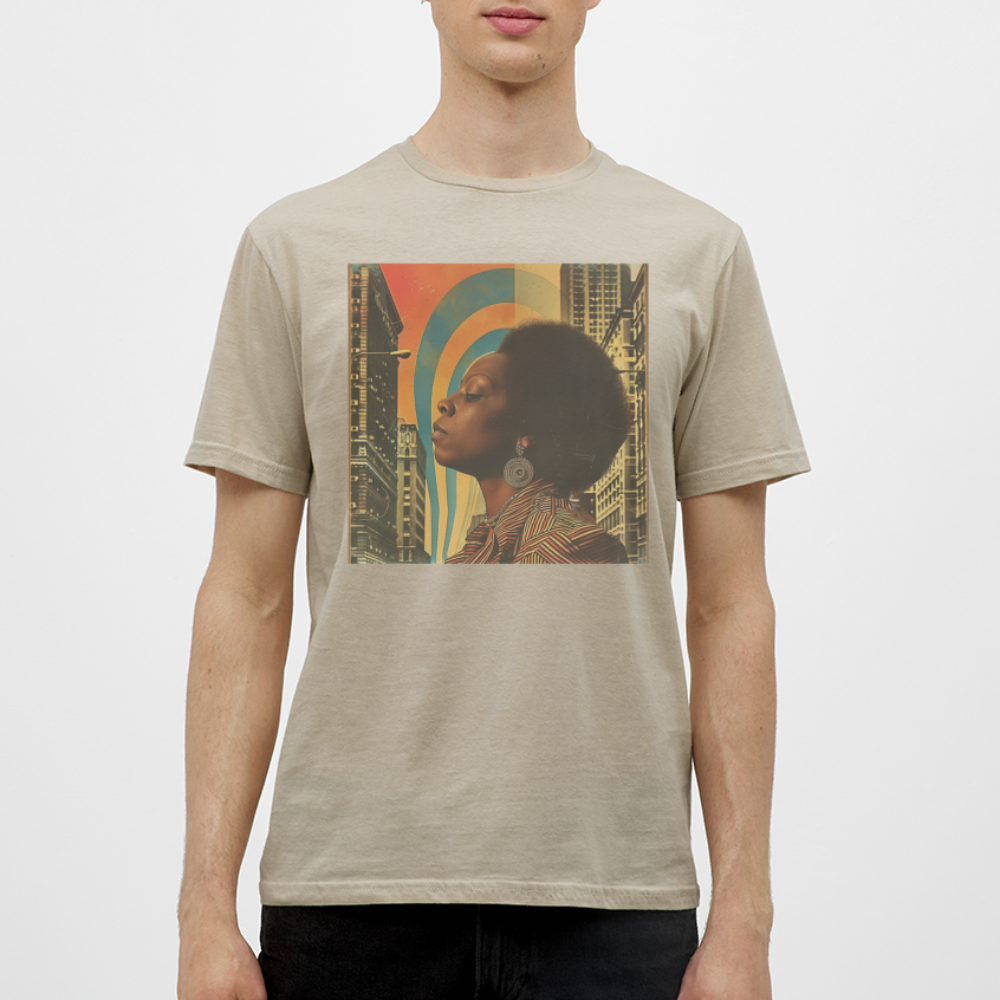 Jazz in the Moonlight, T-shirt herr - sandbeige