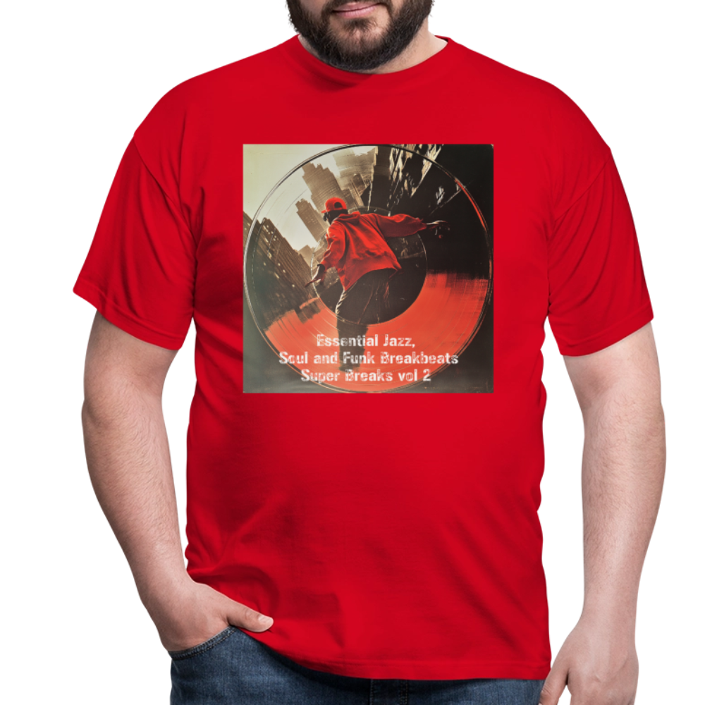 Super Breaks vol 2, T-shirt herr - röd