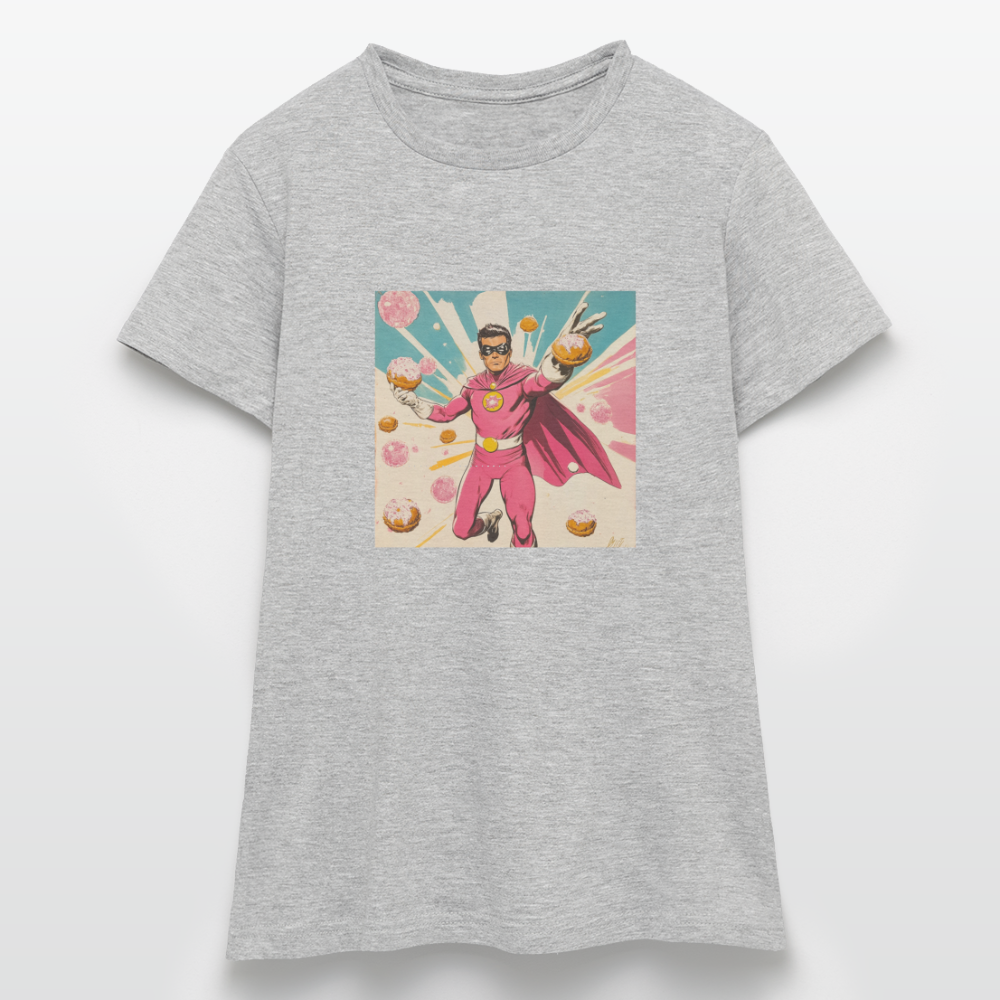Frosting-Fury, T-shirt dam - gråmelerad