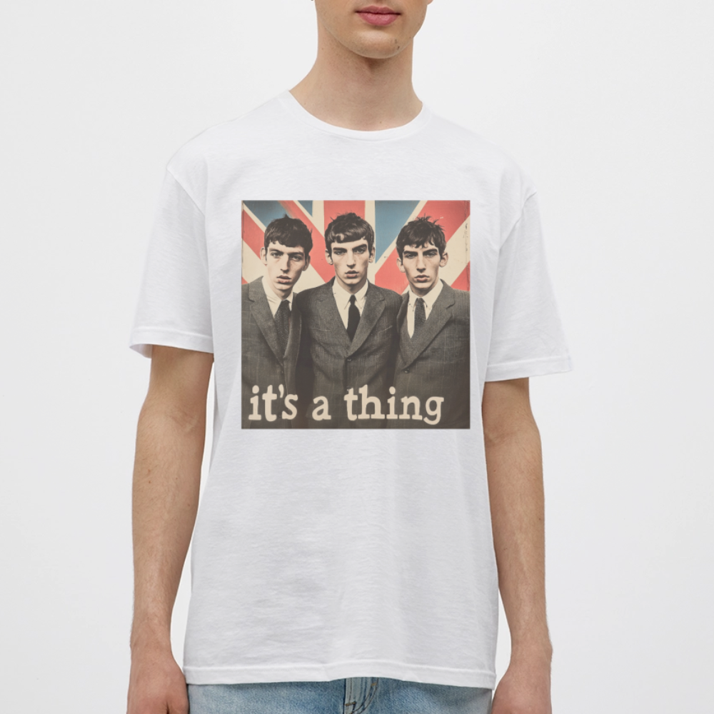 British, Bold & Unapologetic, T-shirt herr - vit