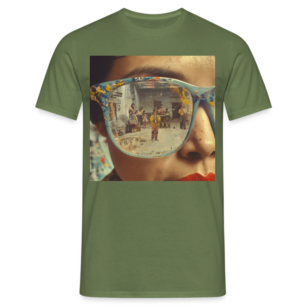 Reflektioner av Anderna, T-shirt herr - Militärgrön