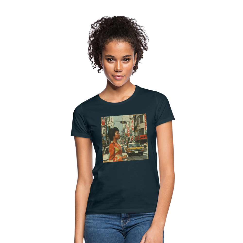 Yumi Sakamoto, T-shirt dam - marinblå