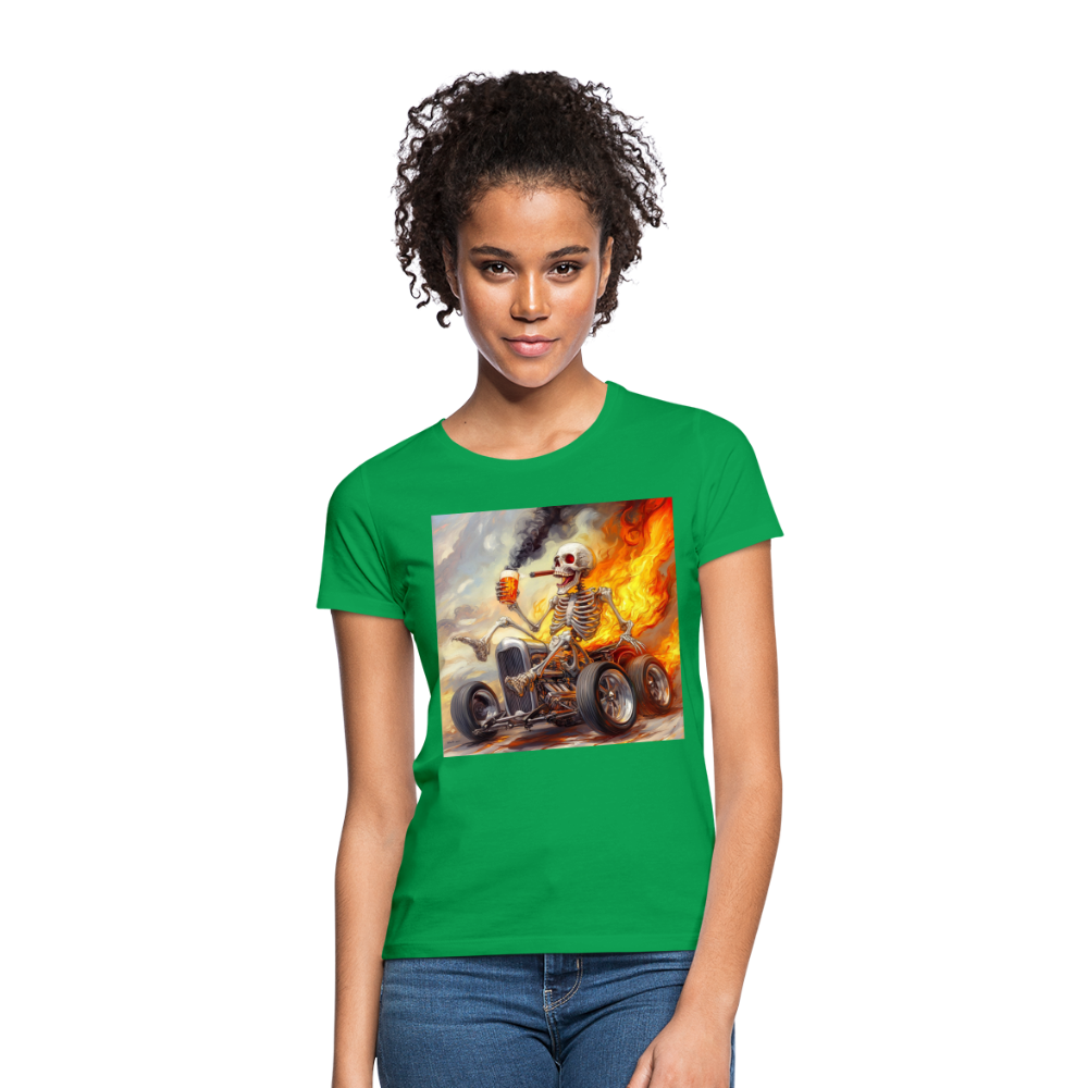 Knekta Krash, T-shirt dam - kellygrön