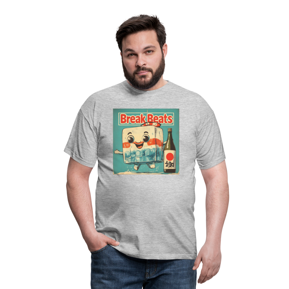 Nippon Break Beats, T-shirt herr - gråmelerad