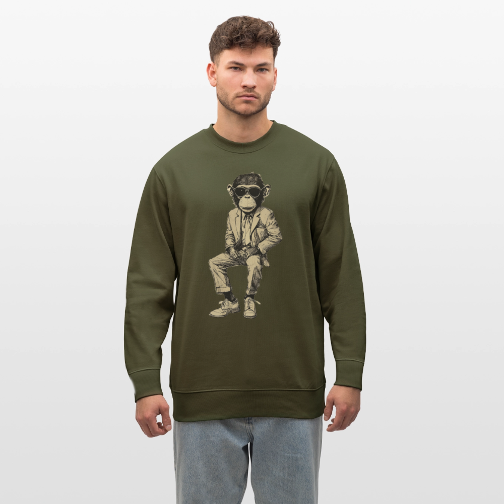 Mod Monkey, Ekologisk sweatshirt CHANGER unisex från Stanley/Stella - kaki