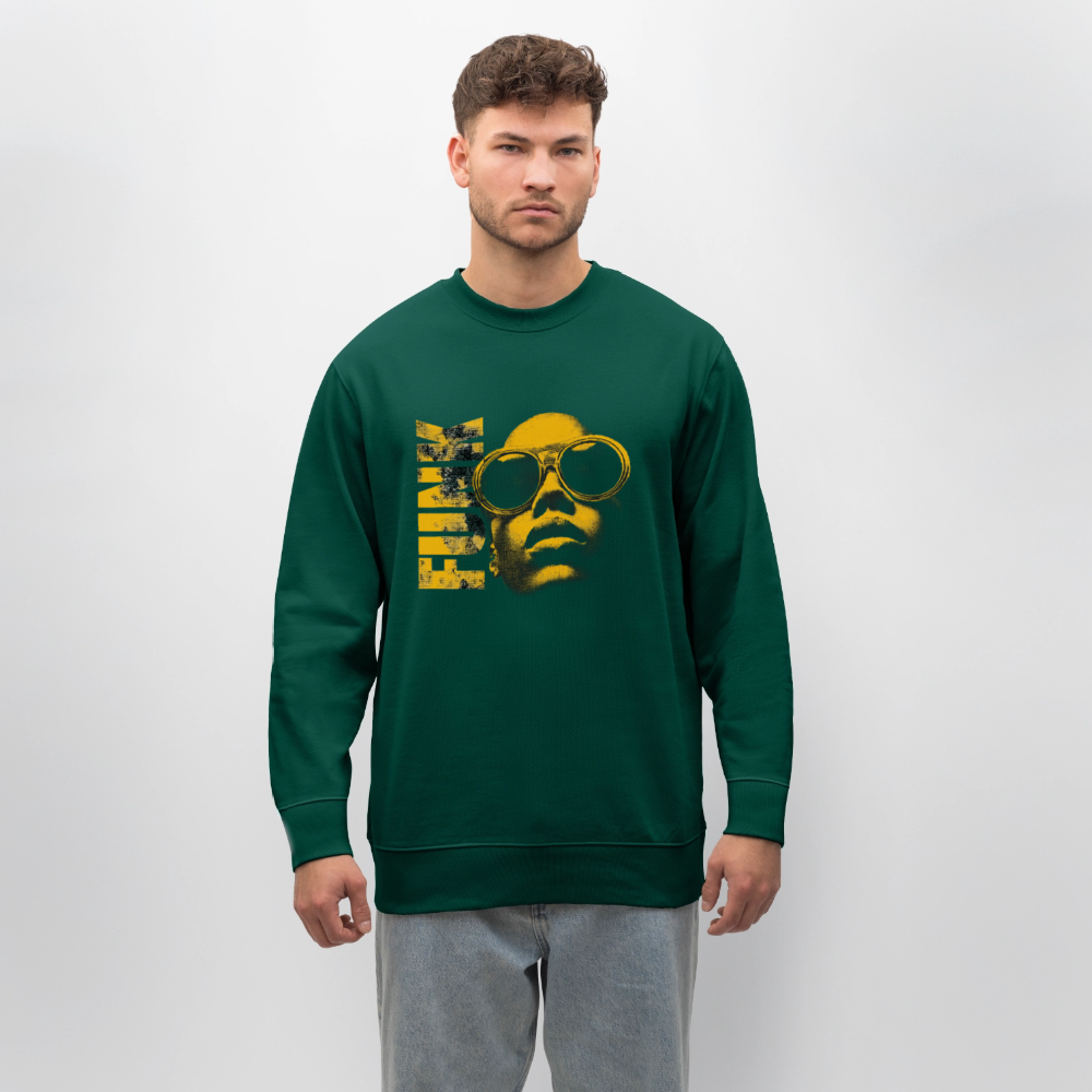 Funk Eternal, Ekologisk sweatshirt CHANGER unisex från Stanley/Stella - skogsgrön