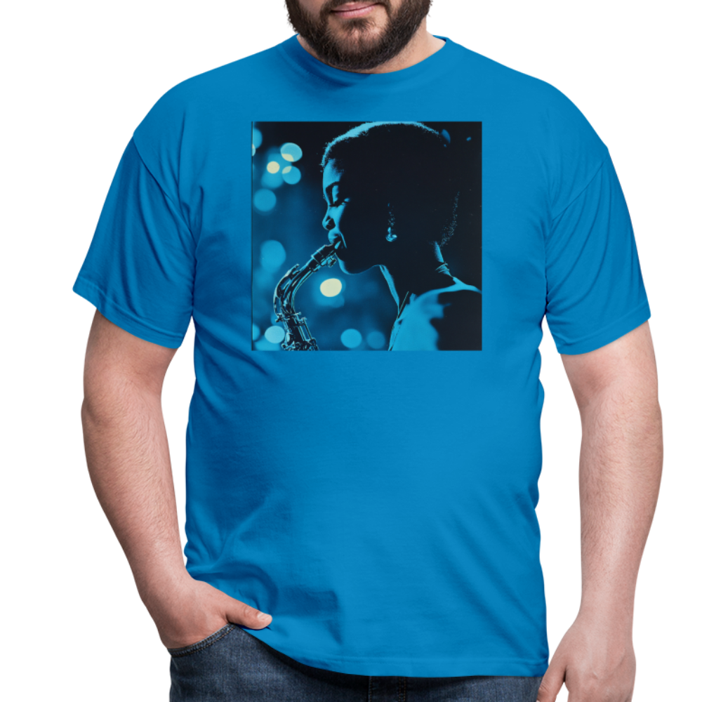Blå toner i skymningen, T-shirt herr - kungsblå