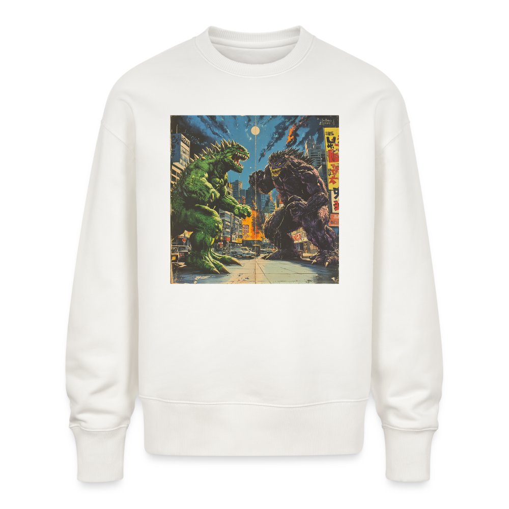 Kampen vid Solnedgången, Ekologisk oversizetröja RADDER unisex från Stanley/Stella - OFF WHITE
