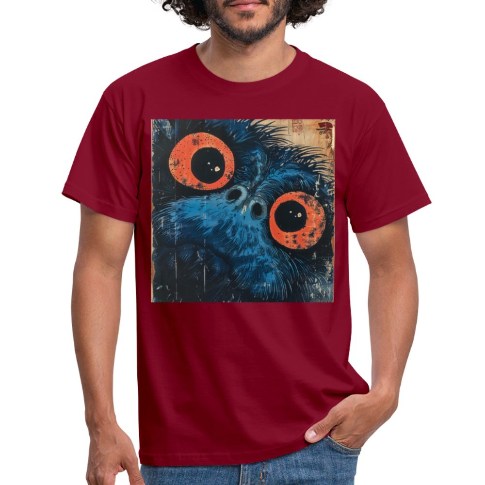 Den blå vännen, T-shirt herr - tegelröd
