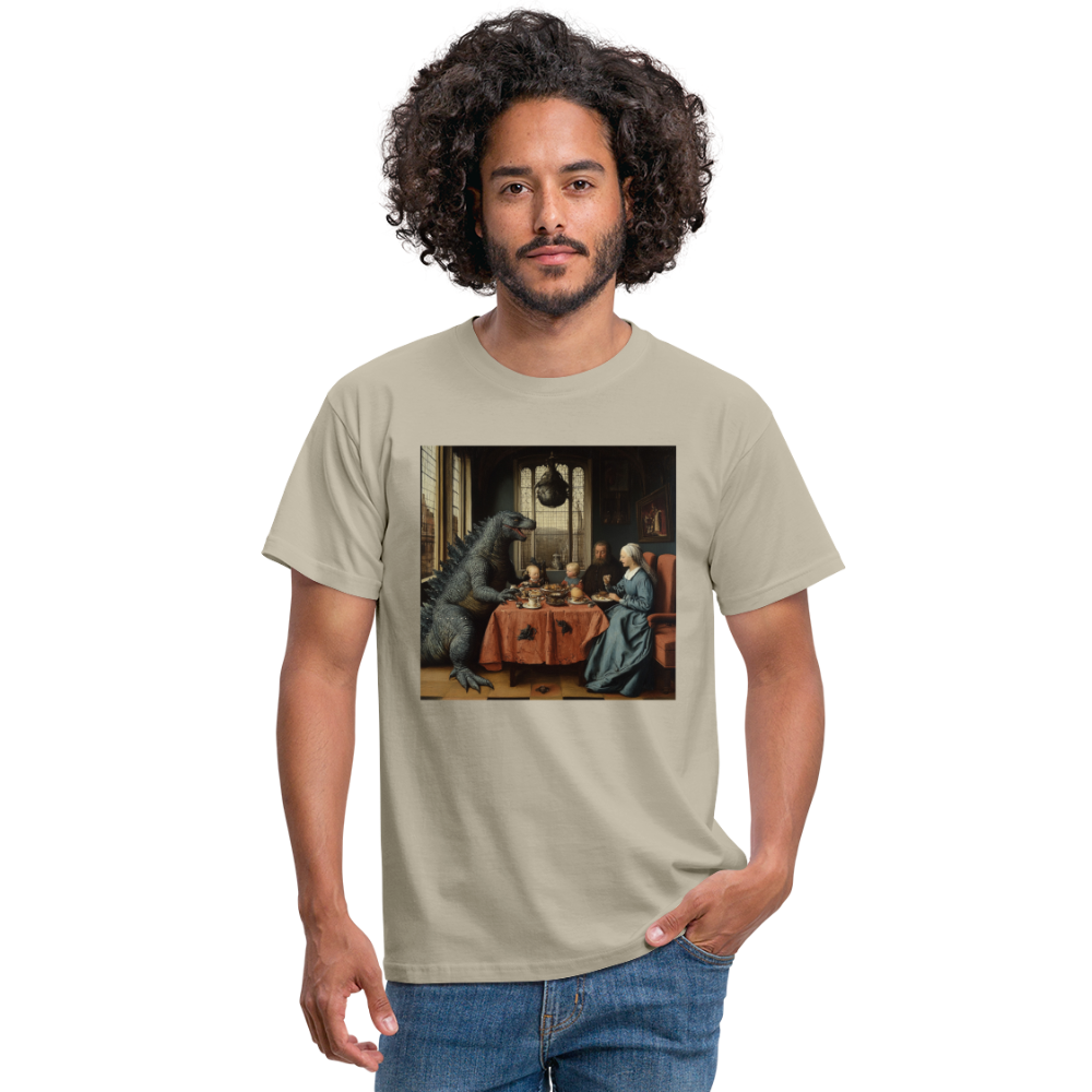 Familjens Fest med Gäst,T-shirt herr - sandbeige