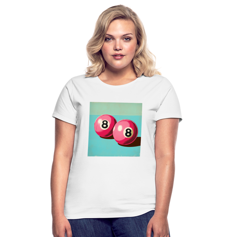 Rosa Rivaler, T-shirt dam - vit