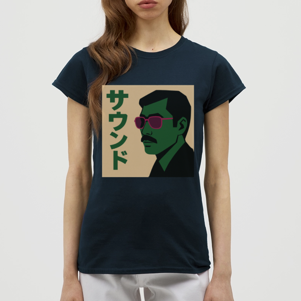 Nippon Sound, T-shirt dam - marinblå