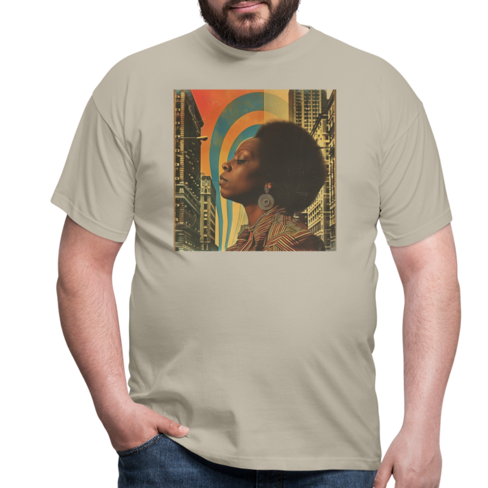 Jazz in the Moonlight, T-shirt herr - sandbeige