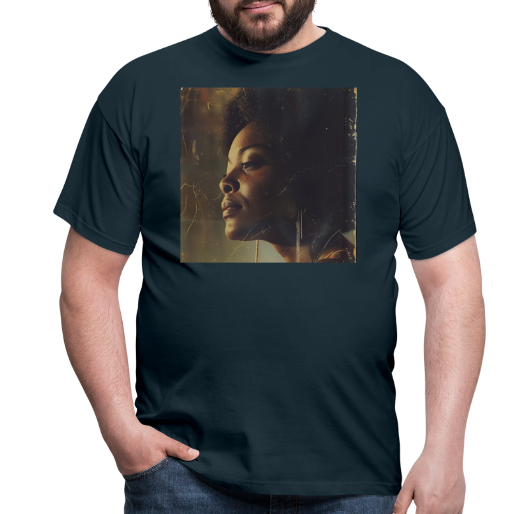 Echoes of Blue, T-shirt herr - marinblå