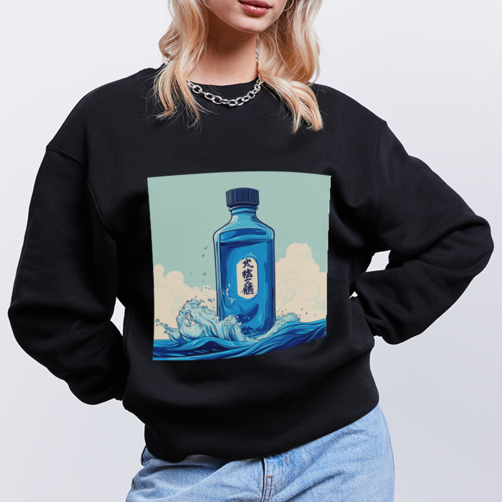 I Blått och Tystnad, Ekologisk oversizetröja RADDER unisex från Stanley/Stella - svart