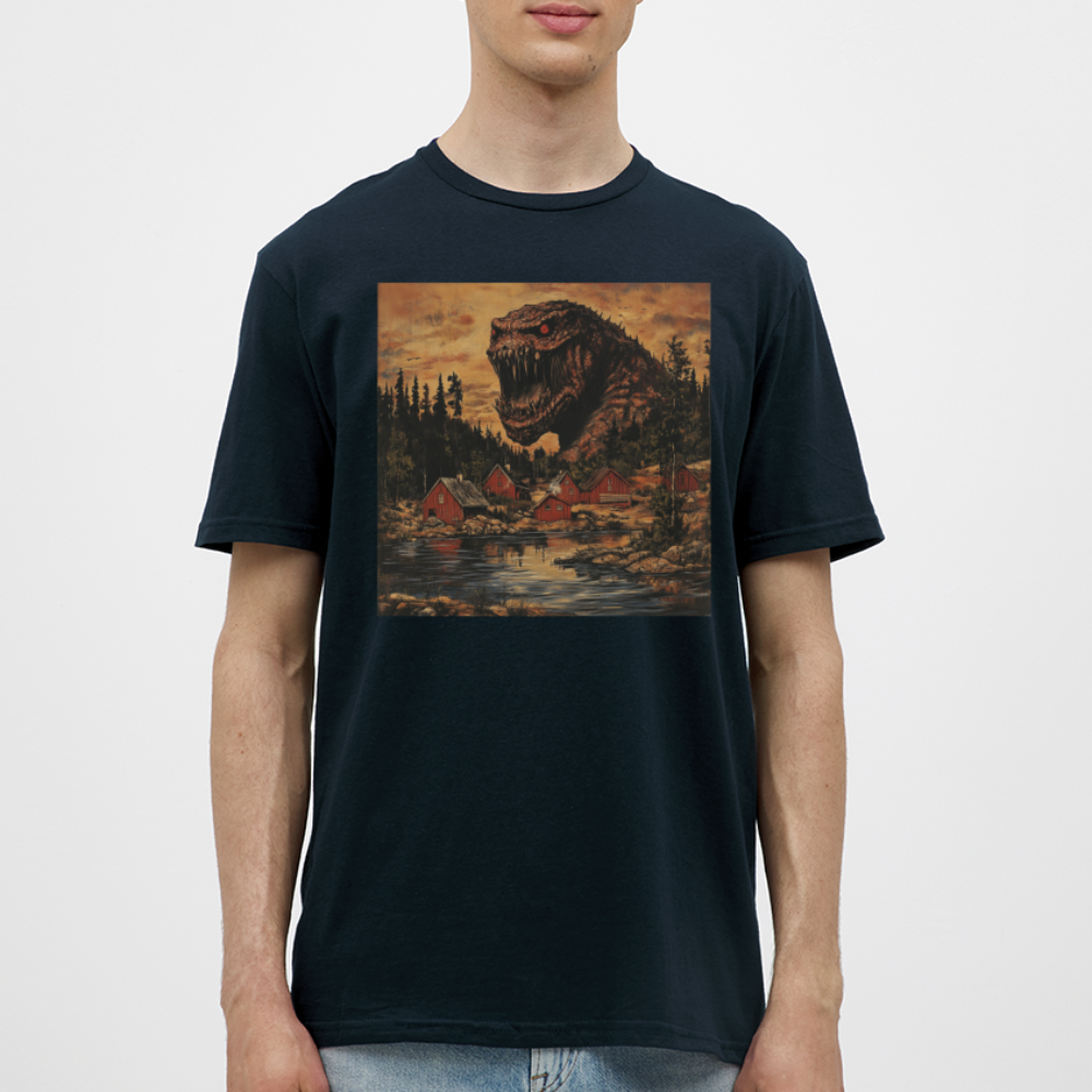 När Draken Vaknade vid Siljan, T-shirt herr - marinblå