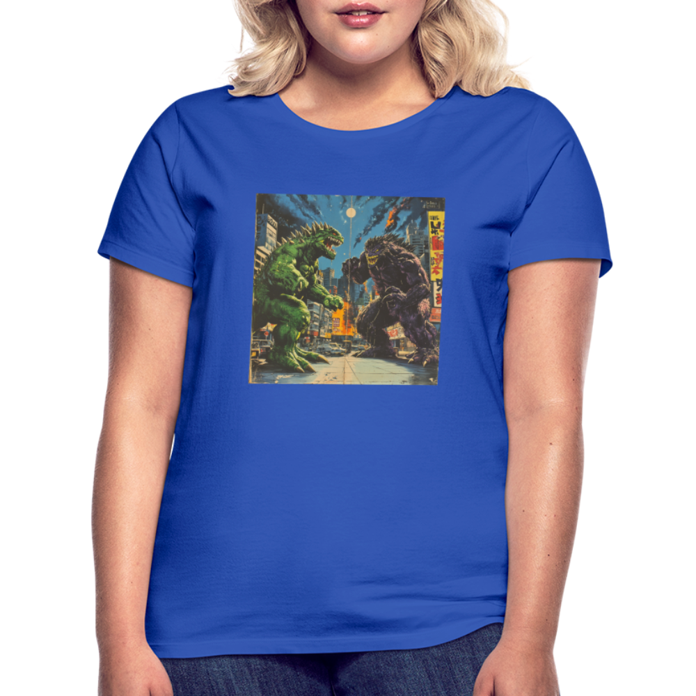 Kampen vid Solnedgången, T-shirt dam - royalblå