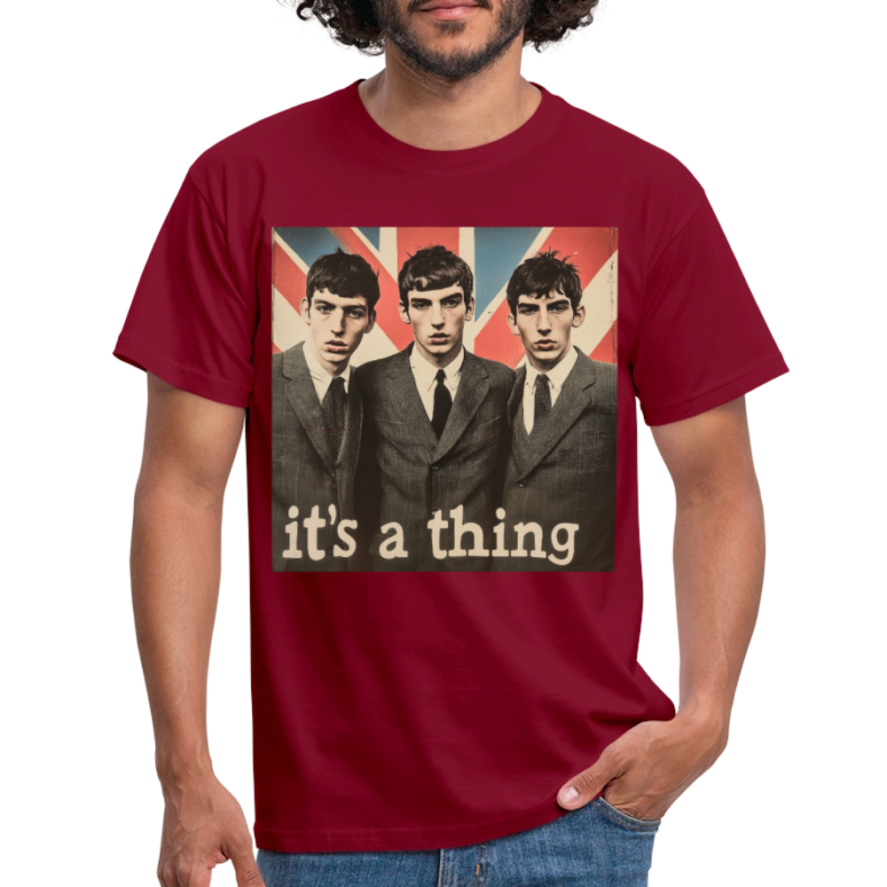 British, Bold & Unapologetic, T-shirt herr - tegelröd
