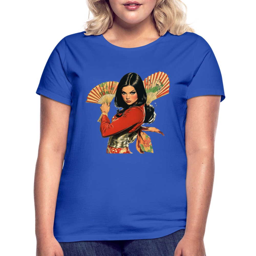 Dansen med Solfjädrar: Vindens krigare, T-shirt dam - royalblå