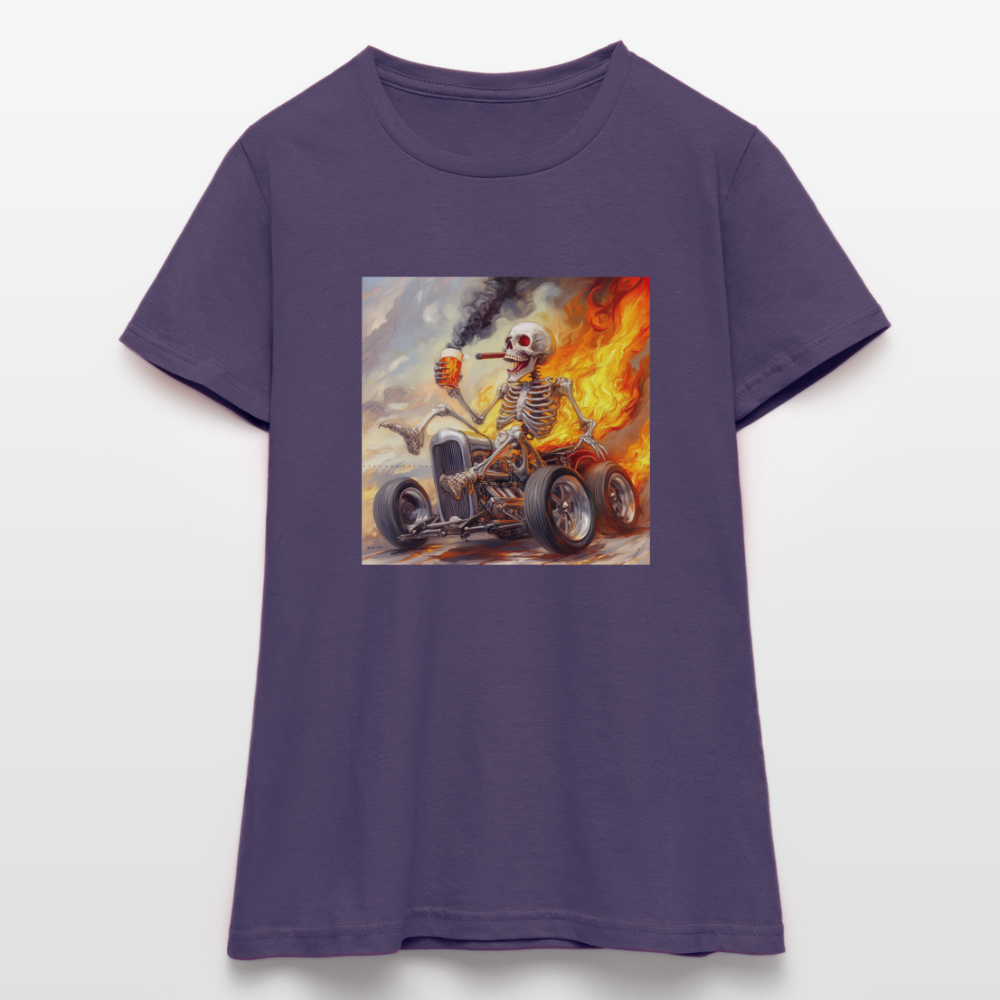Knekta Krash, T-shirt dam - mörklila