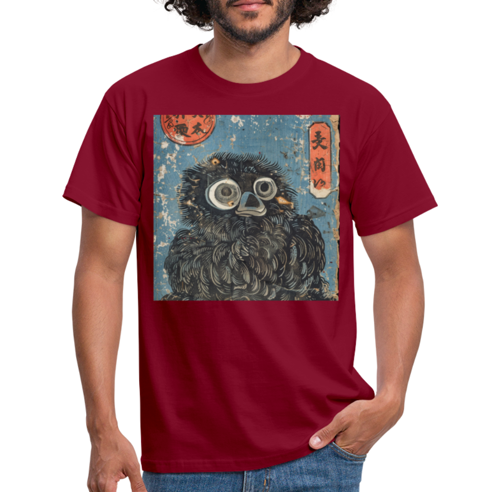 Denimiko, T-shirt herr - tegelröd