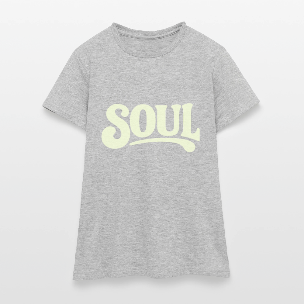 All About Soul, T-shirt dam - gråmelerad