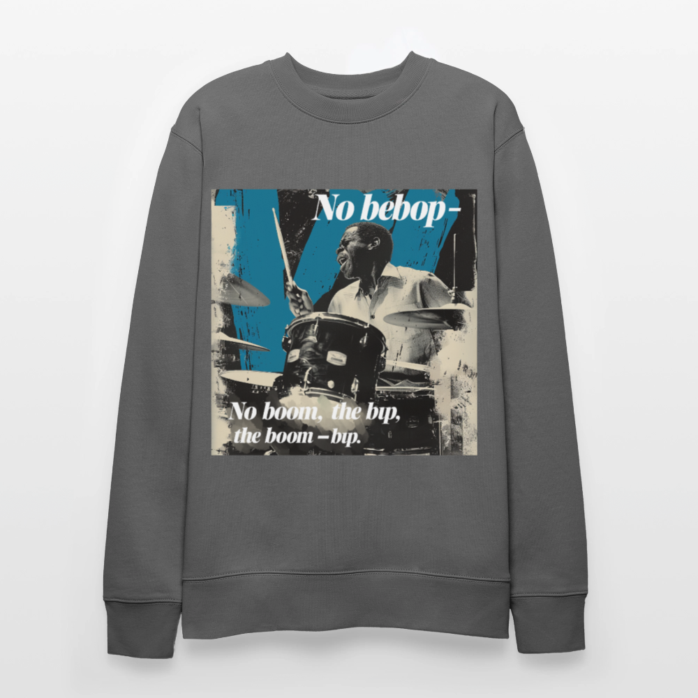 Push It Bebop, Ekologisk sweatshirt CHANGER unisex från Stanley/Stella - kolgrå
