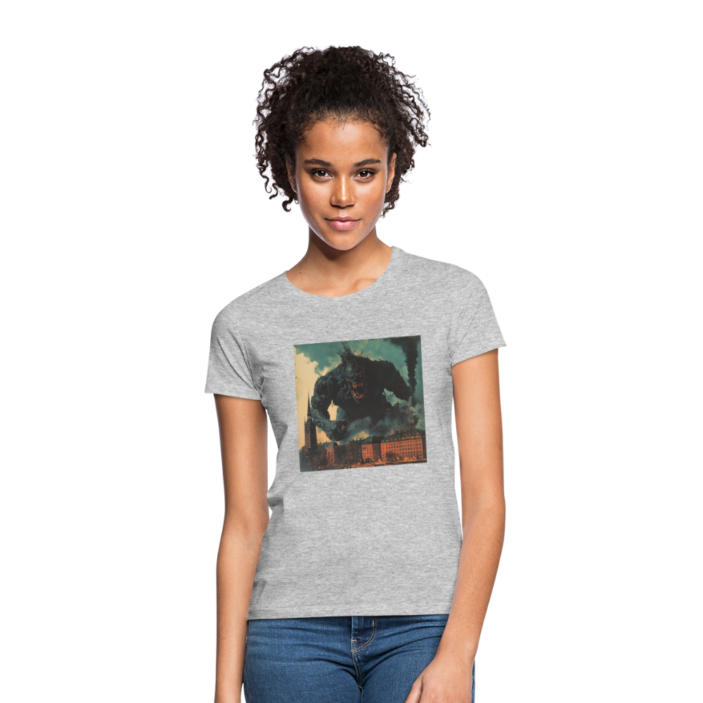 Helvetesstorm över Staden, T-shirt dam - gråmelerad