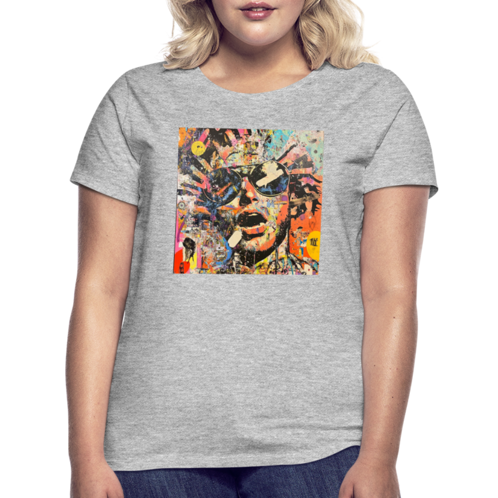 Cosmic Soul Groove, T-shirt dam - gråmelerad