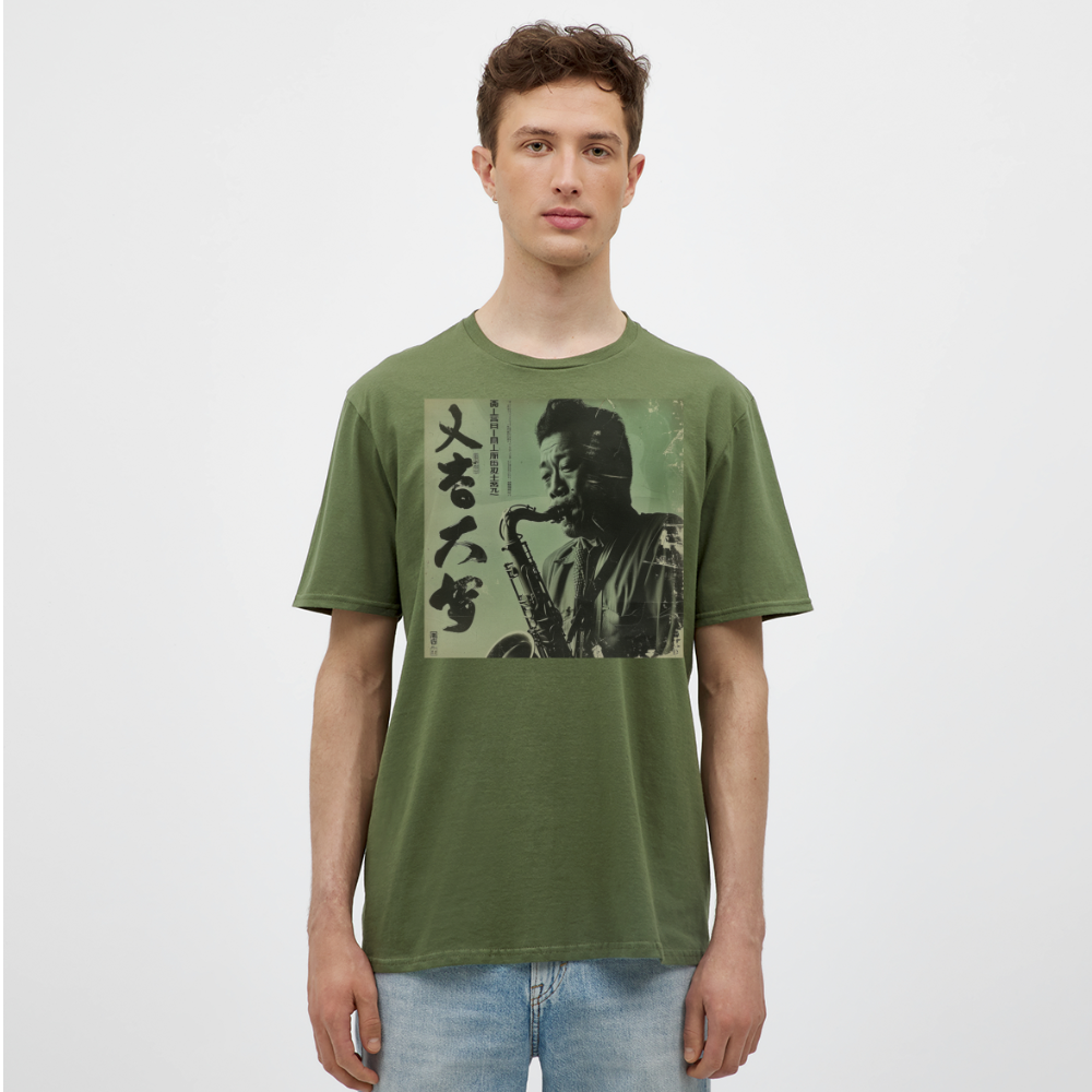 Live Mount Fuji Jazzcafé , T-shirt herr - Militärgrön