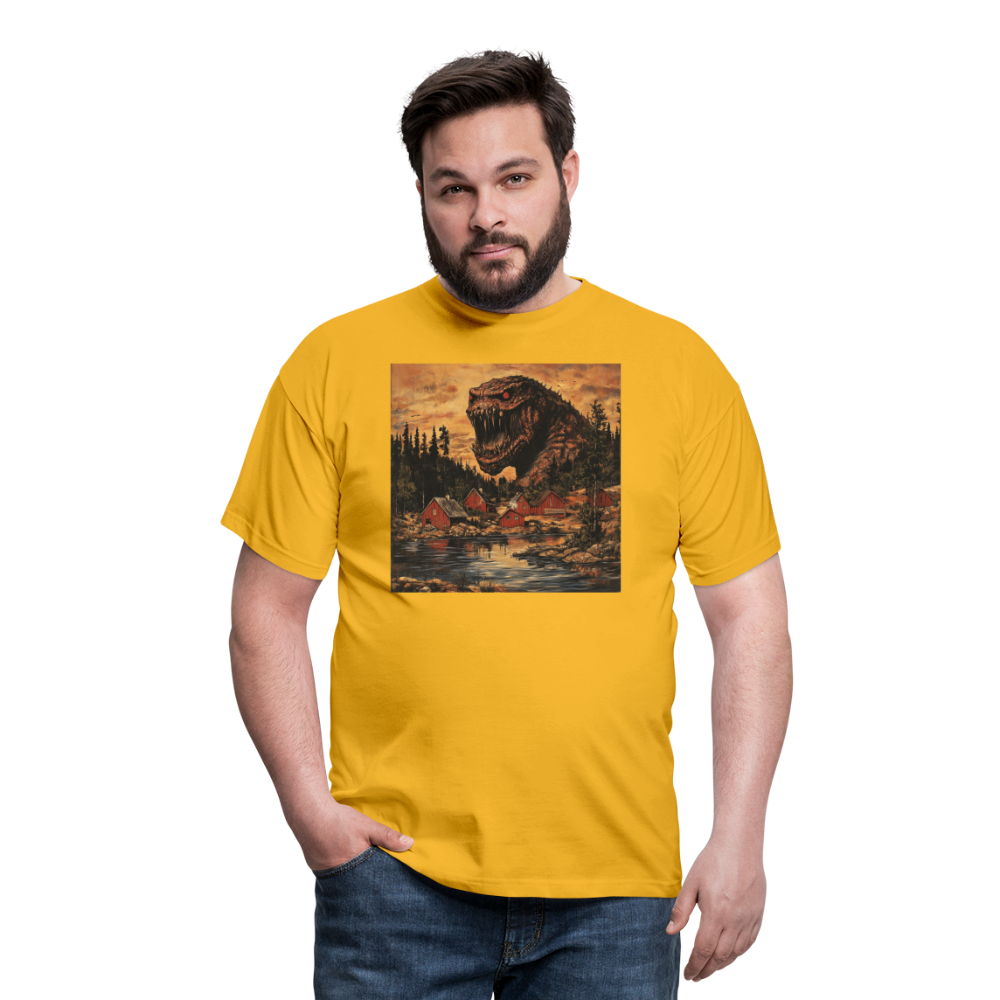 När Draken Vaknade vid Siljan, T-shirt herr - gul