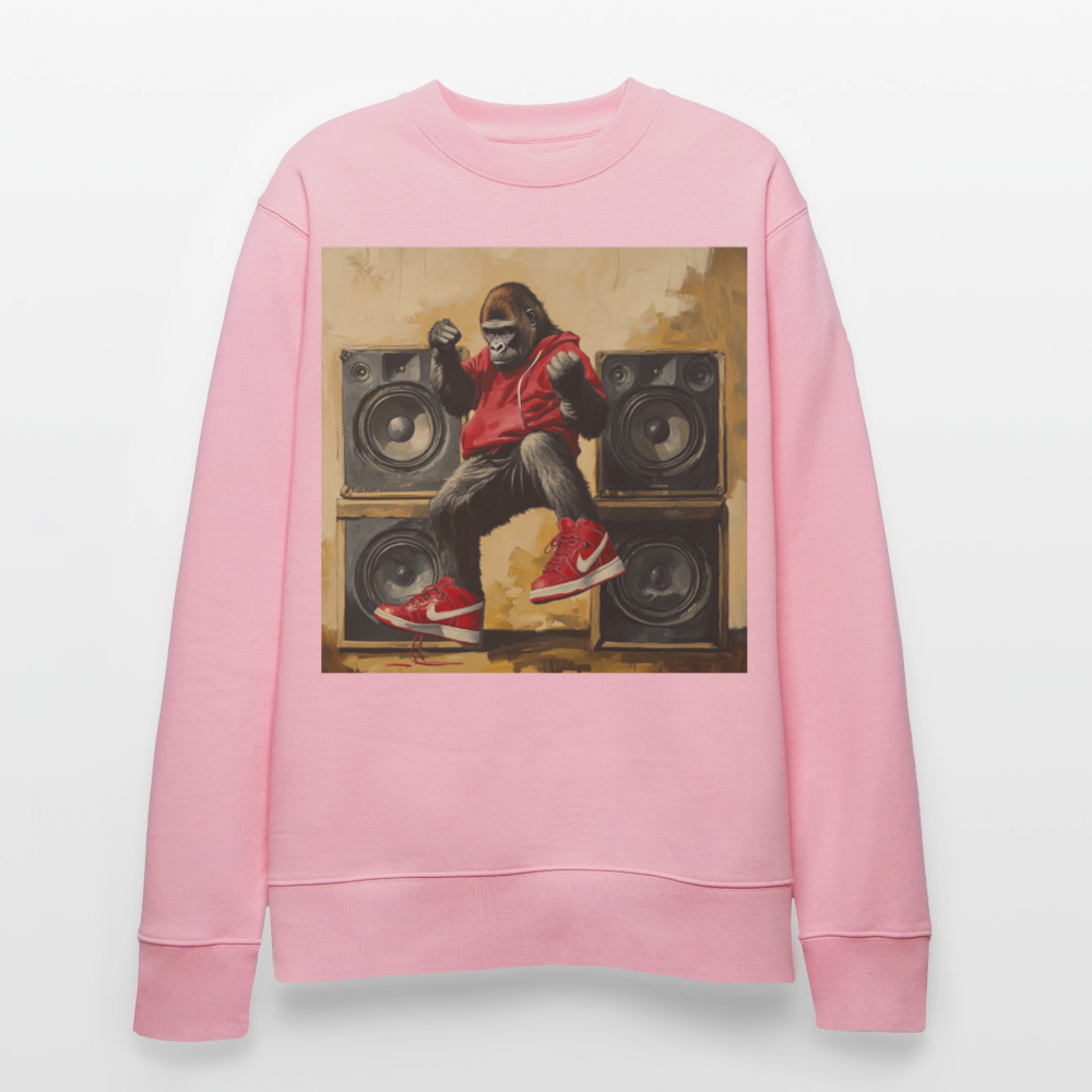Stora Steg och Tunga Beats, Ekologisk sweatshirt CHANGER unisex frÄn Stanley/Stella - ljusrosa