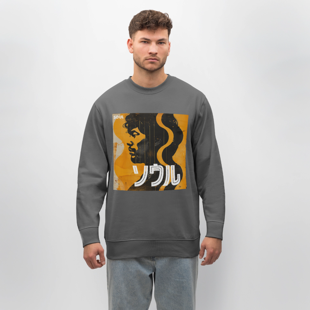 Nippon Grooves, Ekologisk sweatshirt CHANGER unisex från Stanley/Stella - kolgrå